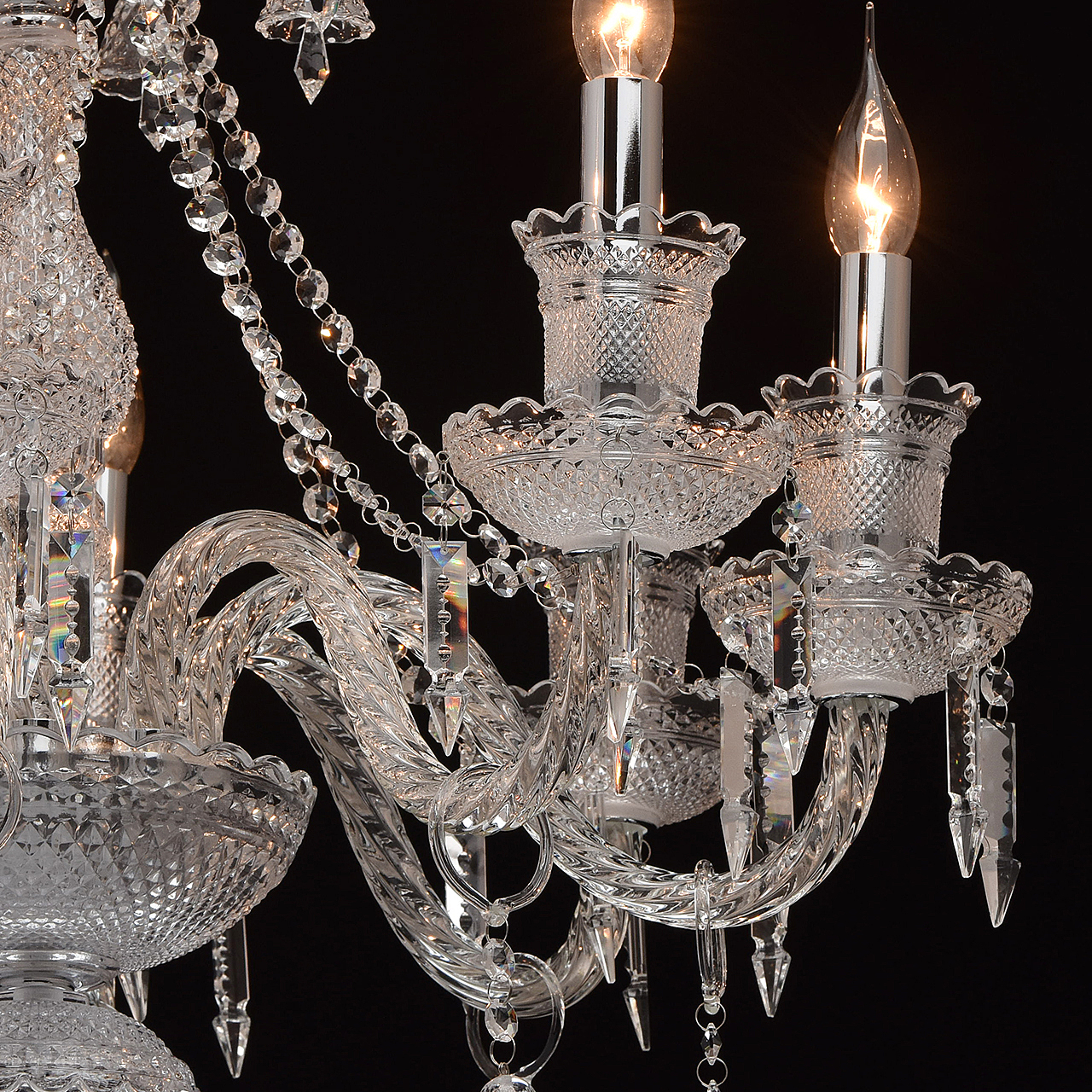 Подвесная хрустальная люстра Барселона Chiaro 313012508