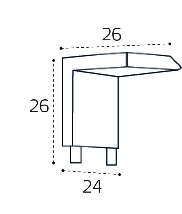 Соединитель вертикальный угловой для накладного шинопровода к трековой системе KREATOR Italline IT09-9032 black