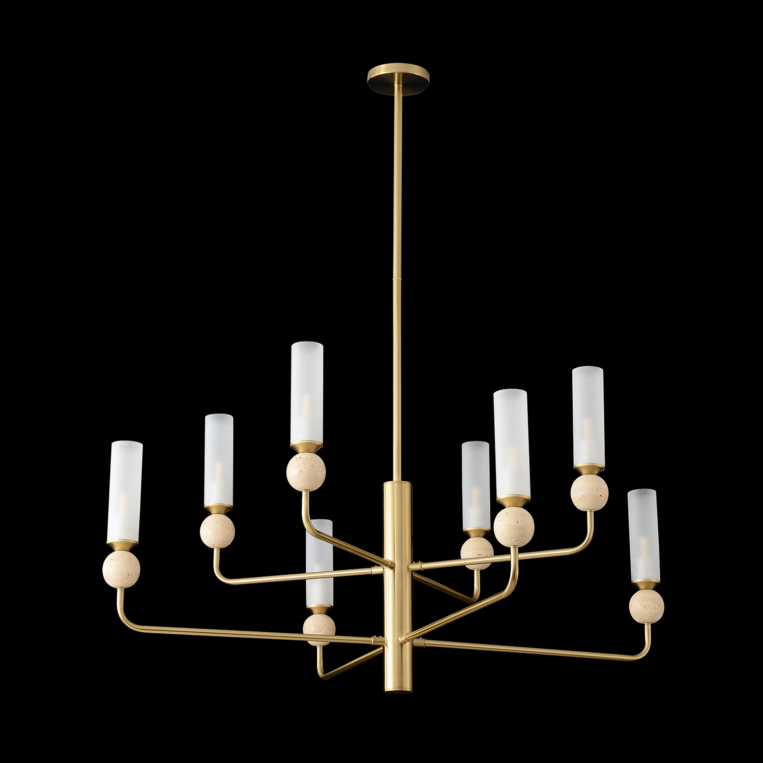 Люстра на штанге Crystal Lux Simply SIMPLY SP8 BRASS