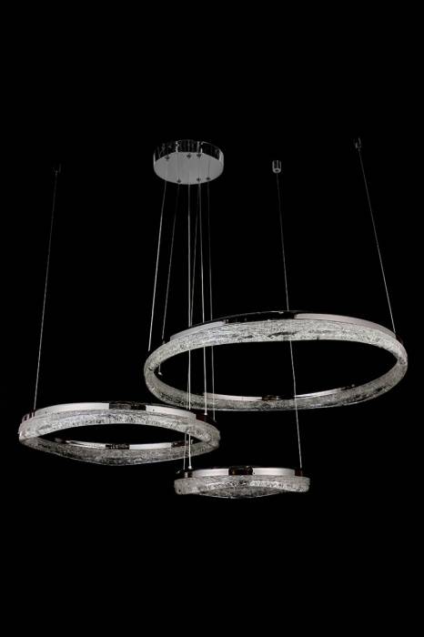 Подвесная люстра LEON Celeste LE7768/800-3F Black Chrome