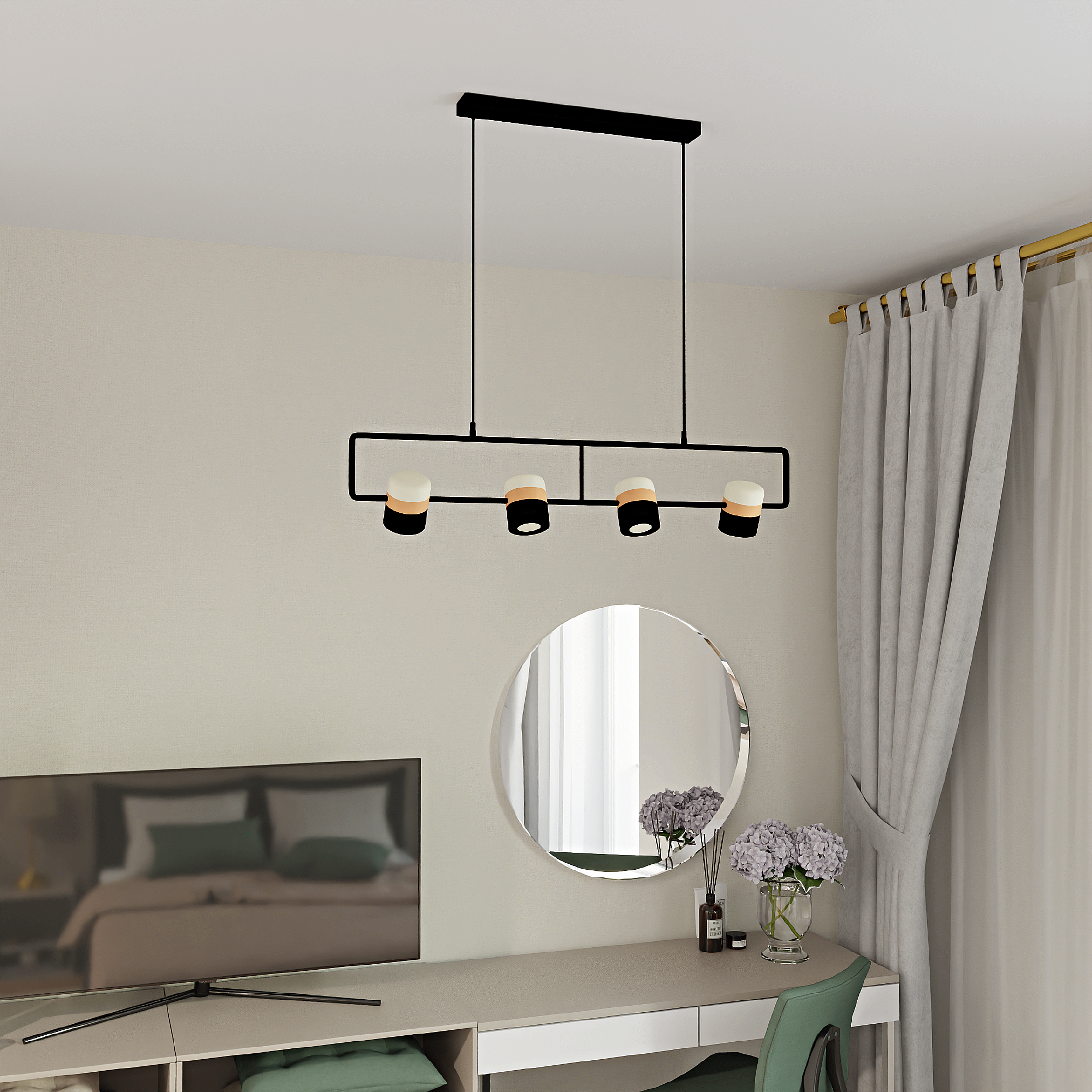 Светильник подвесной LIGHTERA Rudolf LE114L-4B SMART