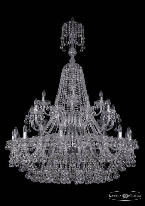 Подвесная хрустальная люстра 1409 Bohemia 1409/20+10+5/400/XL-152/2d Ni