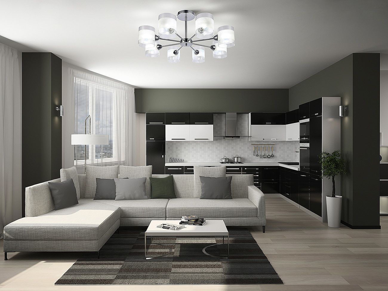 Потолочная люстра Escada Moment 681/8P