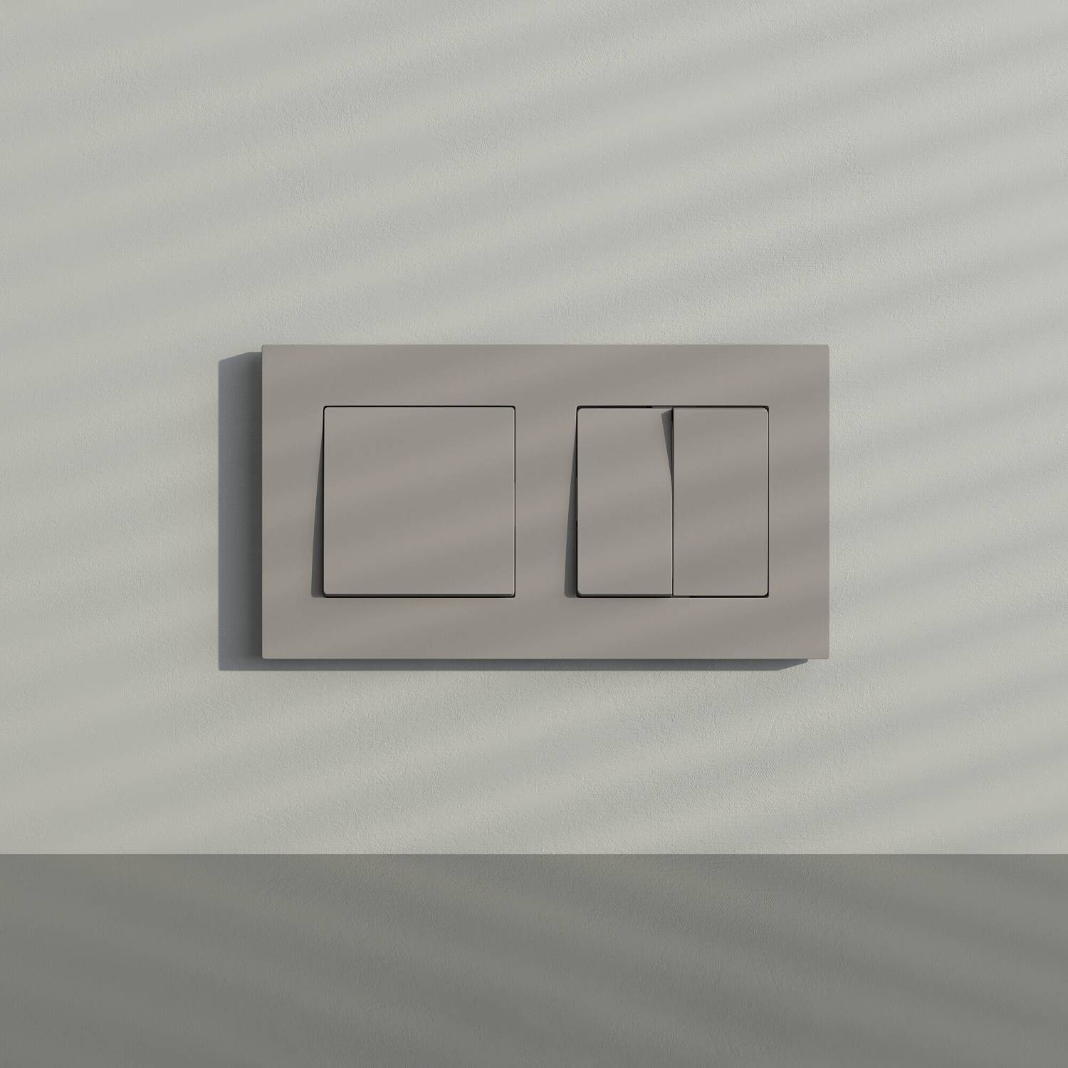 Рамка Werkel W0022917/ Рамка на 2 поста Slab (дымчатый софт)