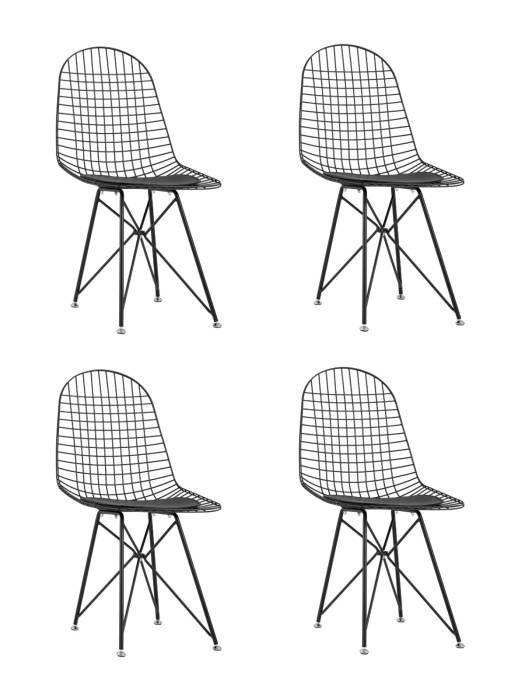 Комплект стульев Stool Group Eiffel AFR-18B-P1 BL/BL X4