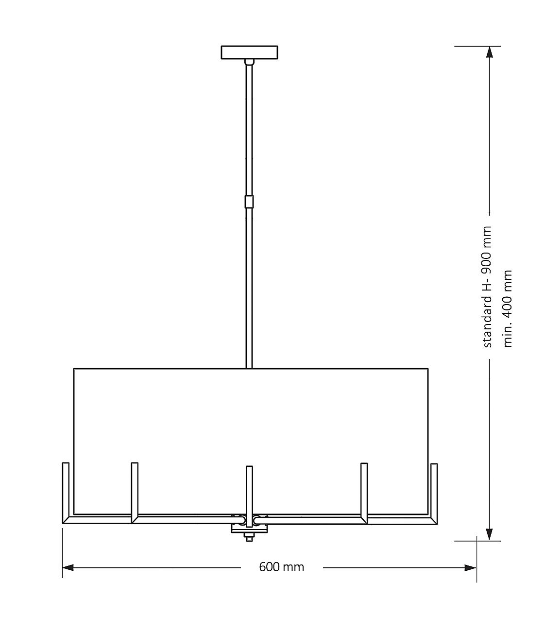 Люстра на штанге Kutek Nemi NEM-ZWD-5(Z)