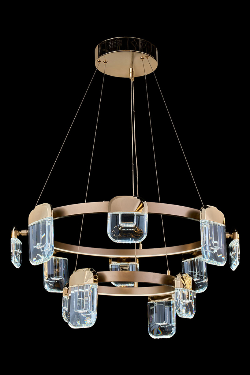 Подвесная люстра LEON Natali LE7771/8+4 Gold