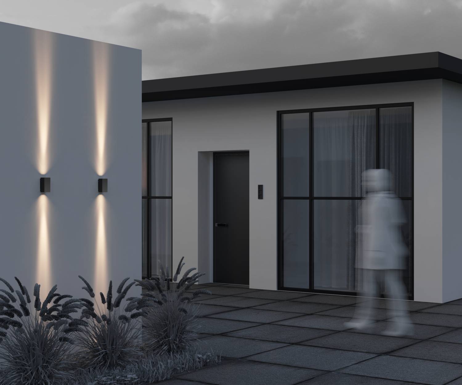 Уличный настенный светильник Maytoni Shell O570WL-L10B3K