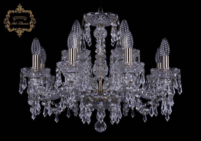 Подвесная хрустальная люстра 11.23 Art Classic 11.23.8+4.200.Br.Dr