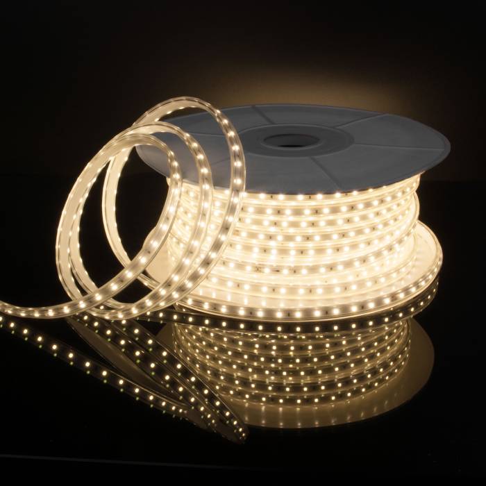 LED лента Elektrostandard LS015 220V Лента светодиодная 220V 14,4W 120Led 2835 IP65 4200 дневной белый, 50 м (LS015 220V) a053639