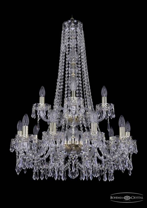 Подвесная хрустальная люстра 1403 Bohemia 1403/10+5/240/h-92/2d G