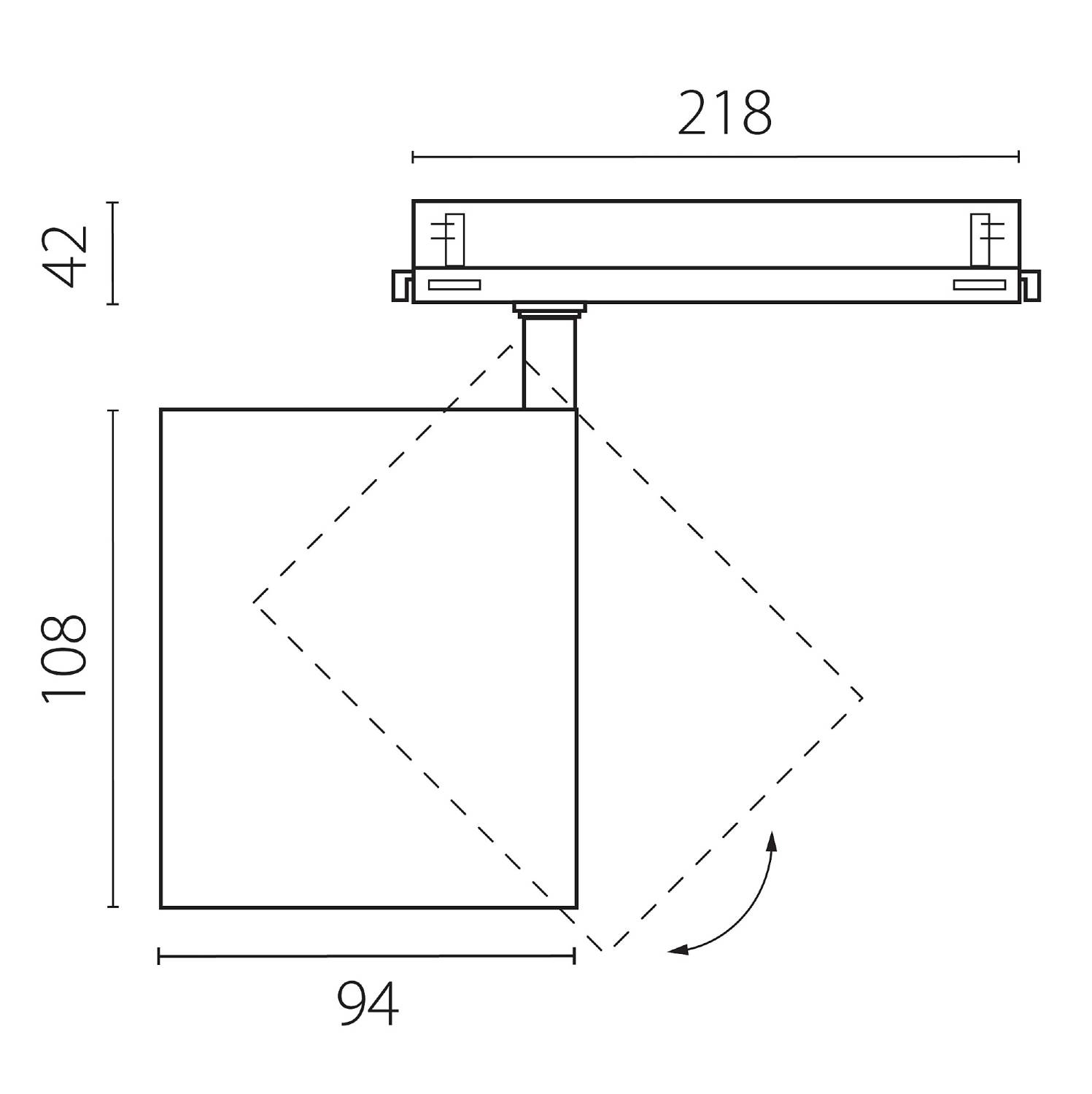 Трековый светильник Lightstar Alta Base A5446DALI