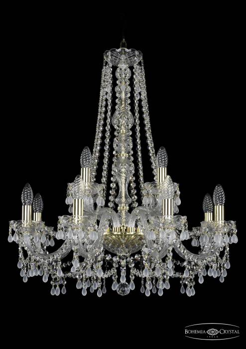 Подвесная хрустальная люстра 1410 Bohemia 1410/8+4/240/h-74 G V0300