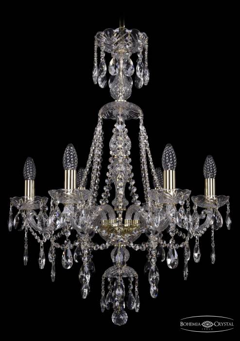 Подвесная хрустальная люстра 1415 Bohemia 1415/6/200/XL-77 G