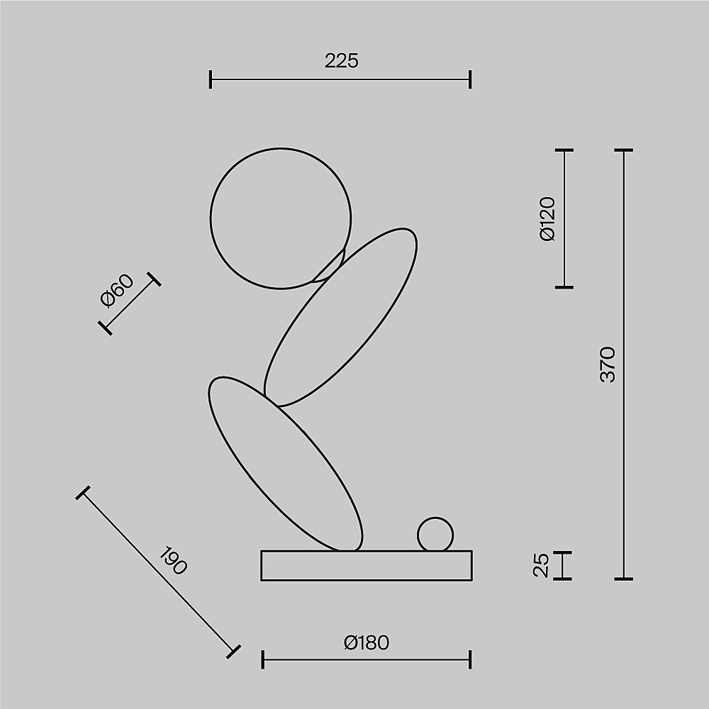 Настольная лампа Maytoni Resonance MOD482TL-L6C3K