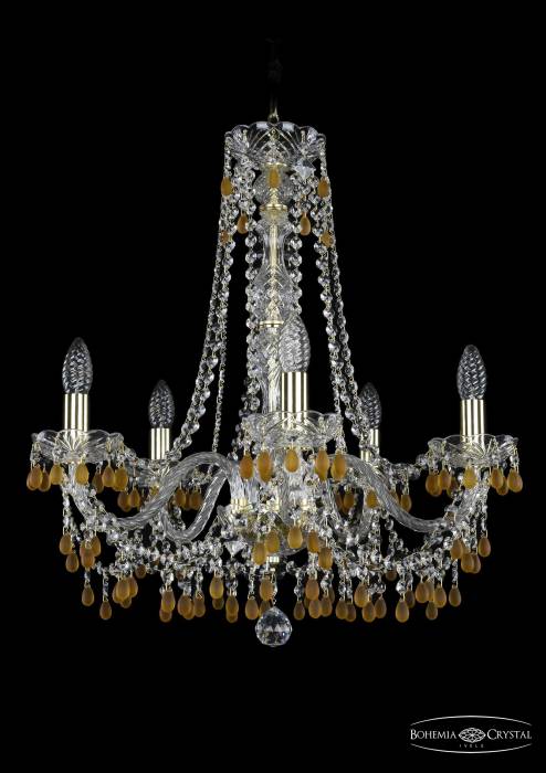 Подвесная хрустальная люстра 1410 Bohemia 1410/5/195/h-60 G V1003