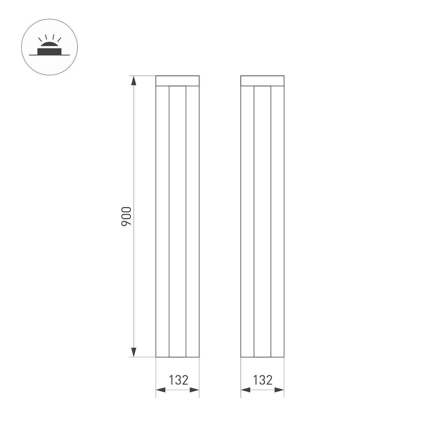 Уличный наземный светильник Arlight Flint 050733