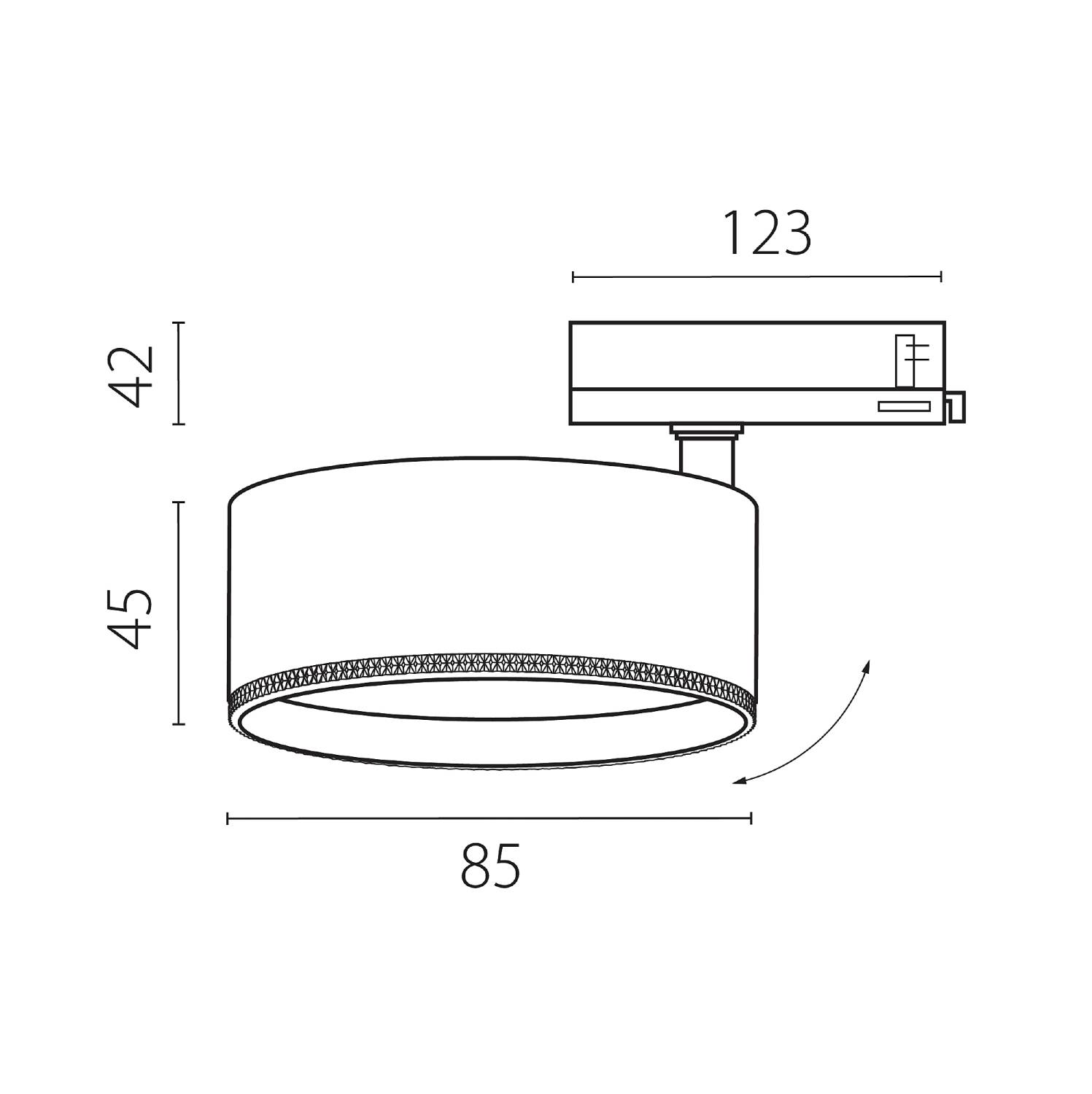 Трековый светильник Lightstar Alta Pro A5546QT60G