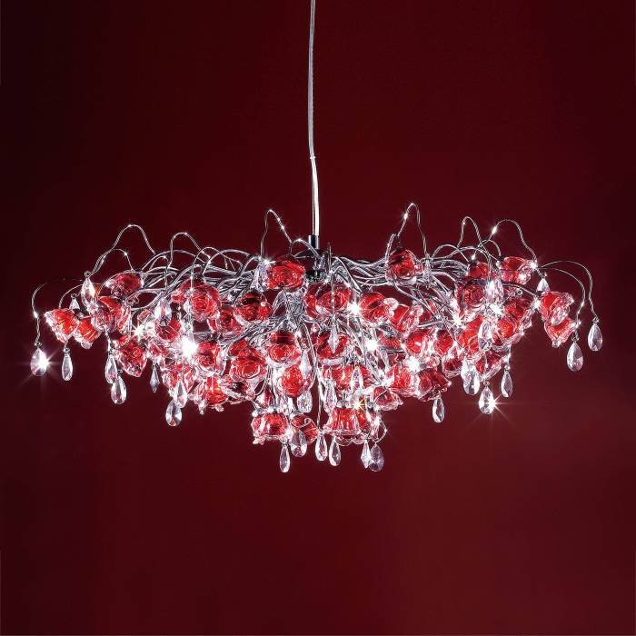 Люстра подвесная с цветочками Rosa EL325P17.2 Citilux