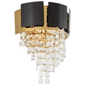 Настенное бра Lumina Deco Molina LDW 7045-2 BK+GD