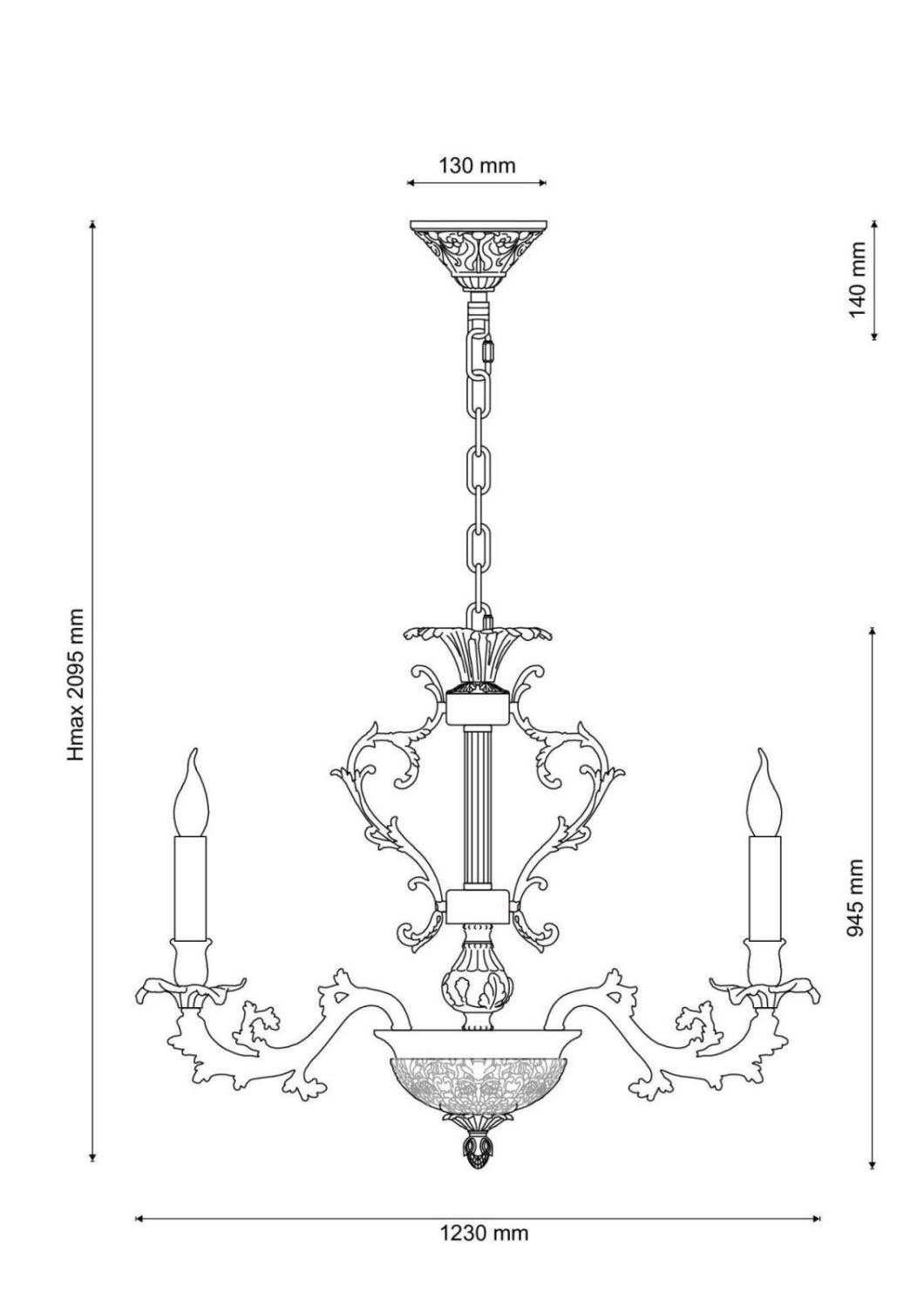 Люстра многоярусная Firrnze FIRENZE 1780.30.3 antique gold Lucia Tucci