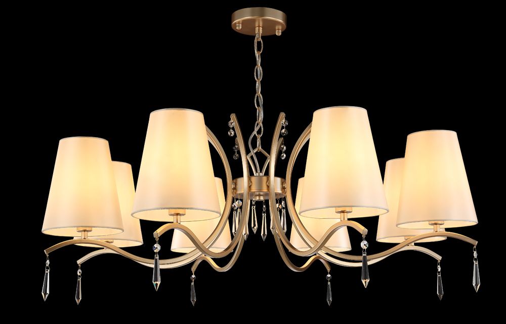 Подвесная люстра Crystal Lux Renata RENATA SP8 GOLD
