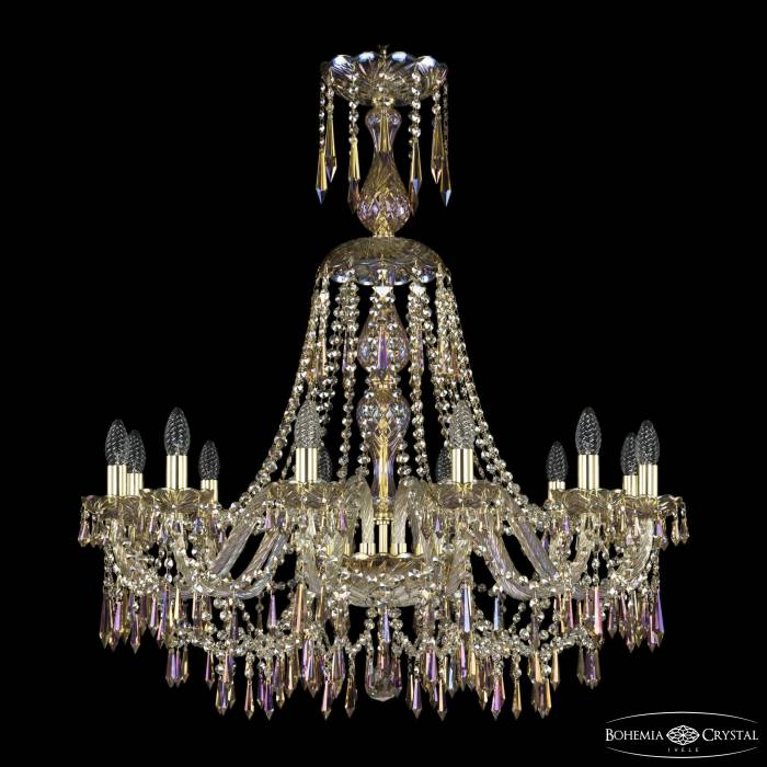 Подвесная хрустальная люстра 1403 Bohemia 1403/12/300/XL-95 G M801