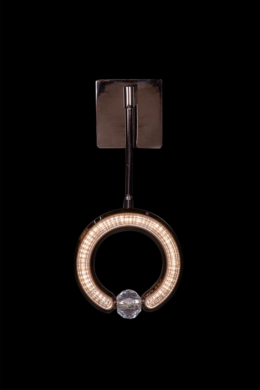 Настенное бра LEON Ani LE7710/1W Black Chrome