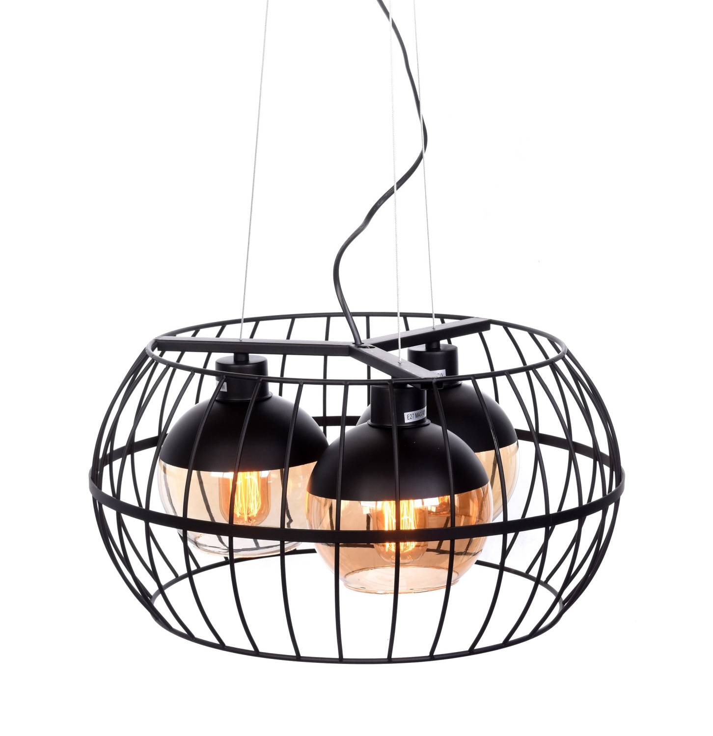 Подвесная люстра Lumina Deco Optis LDP 11765-3 BK