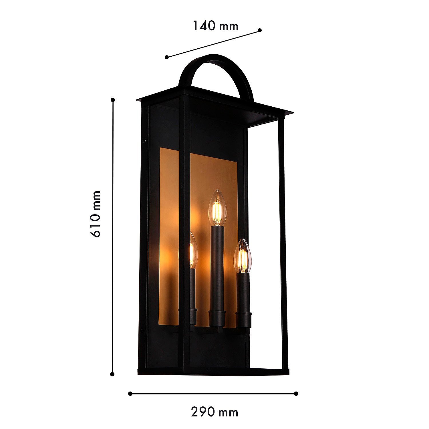 Уличный настенный светильник Favourite Lume 4299-3W