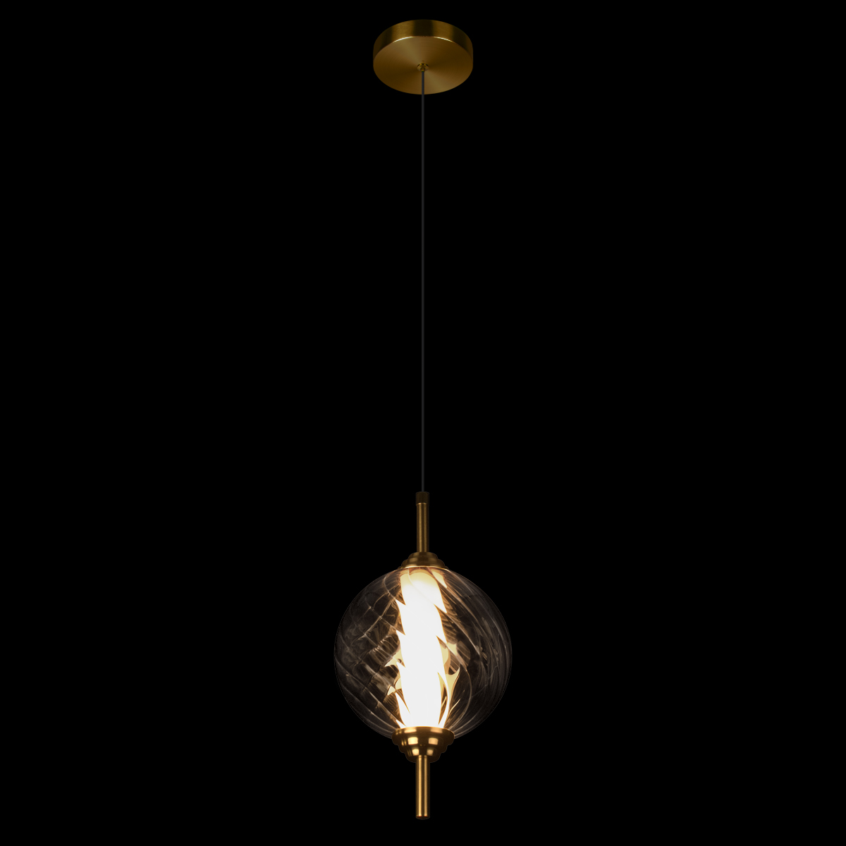 Светильник подвесной Loft It Helix 10421/B Smoke