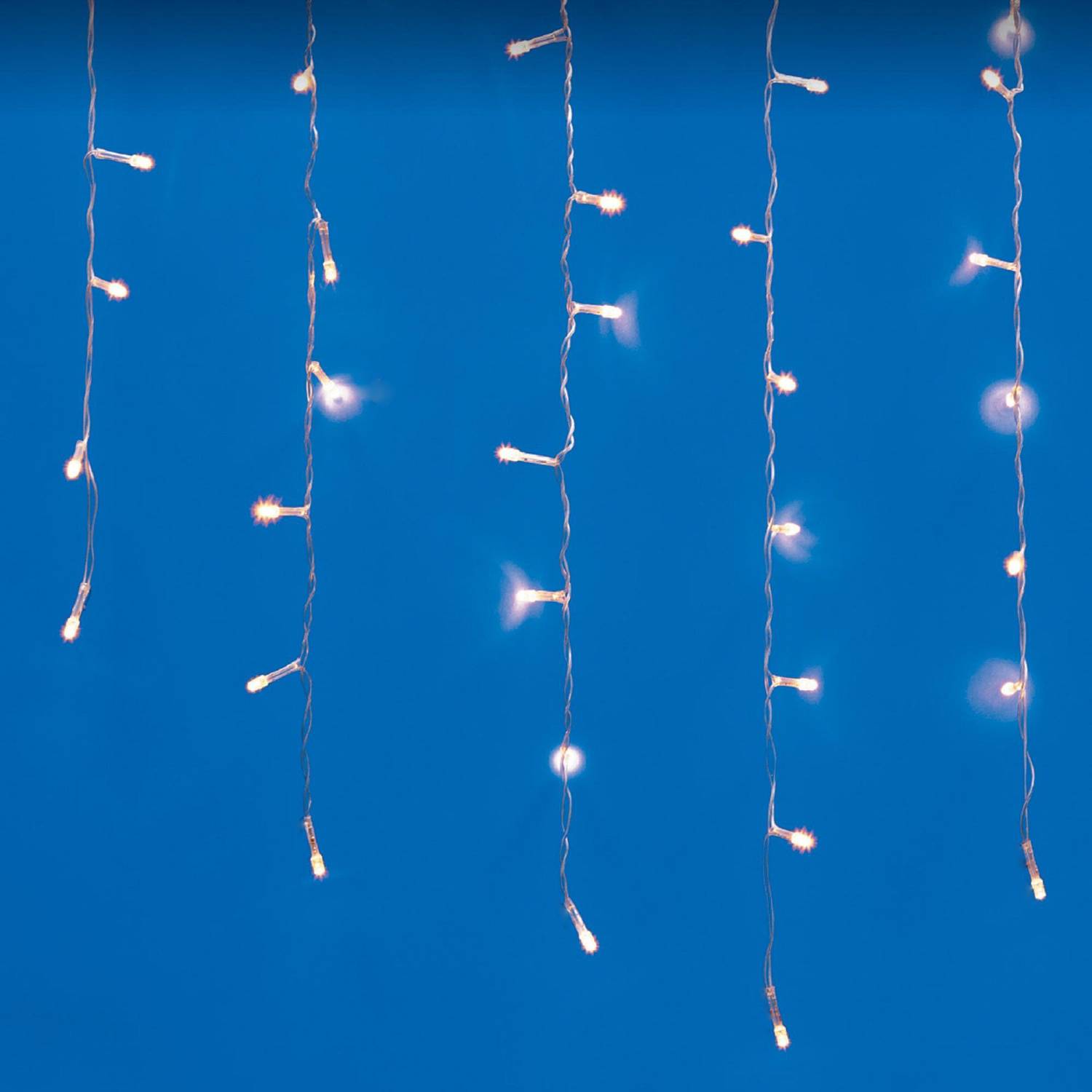 Бахрома светодиодная со статическим свечением, 6м Uniel ULD-B6007-200/STK WARM WHITE IP44