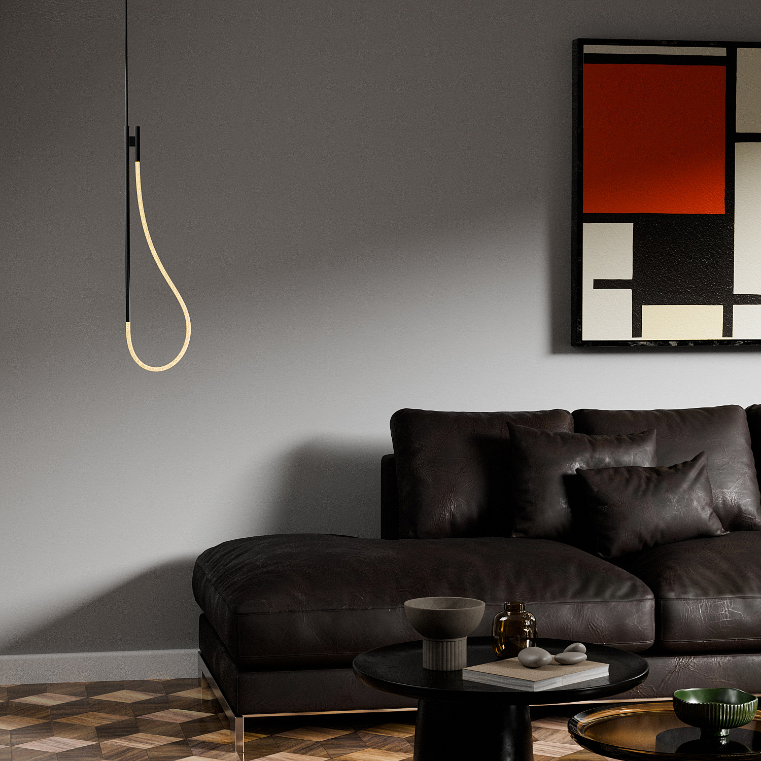 Светильник потолочный LIGHTERA Tura LE103L-150B