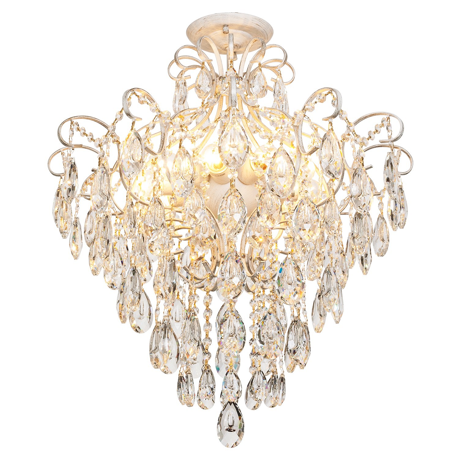 Потолочная люстра ЭкономСвет 33068 33068/10WG+WT