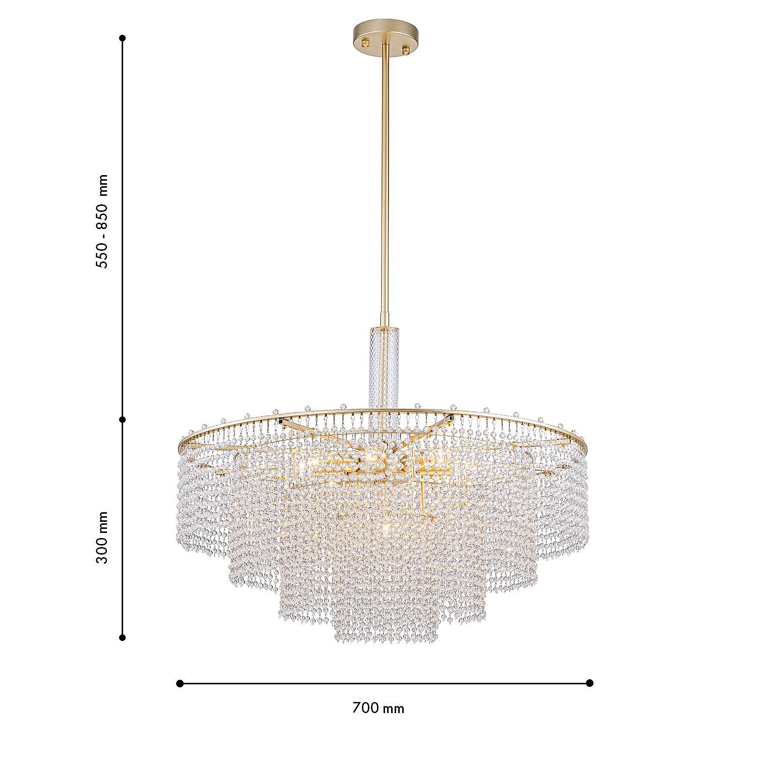 Люстра на штанге Favourite Fringe 4762-9P