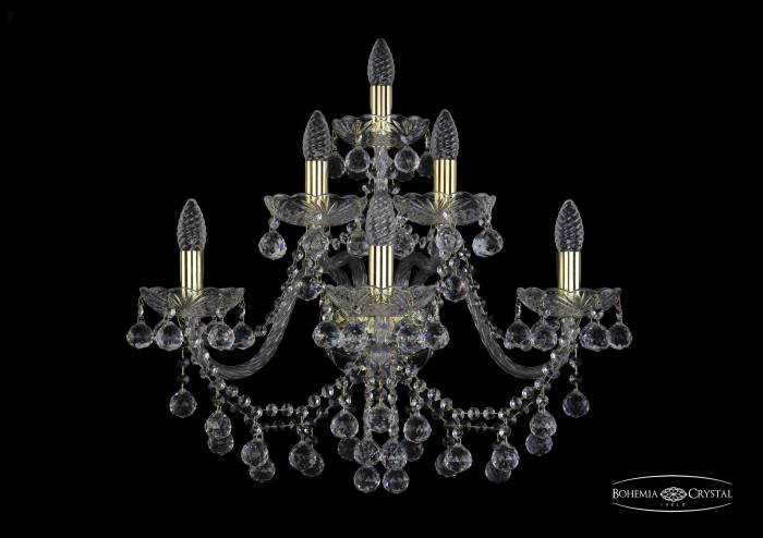 Настенное бра Bohemia 1409 1409B/3+2+1/240/XL/G