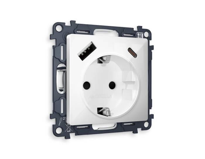 Розетка Ambrella Volt ALFA MA110010 Розетка Ambrella Volt ALFA MA110010