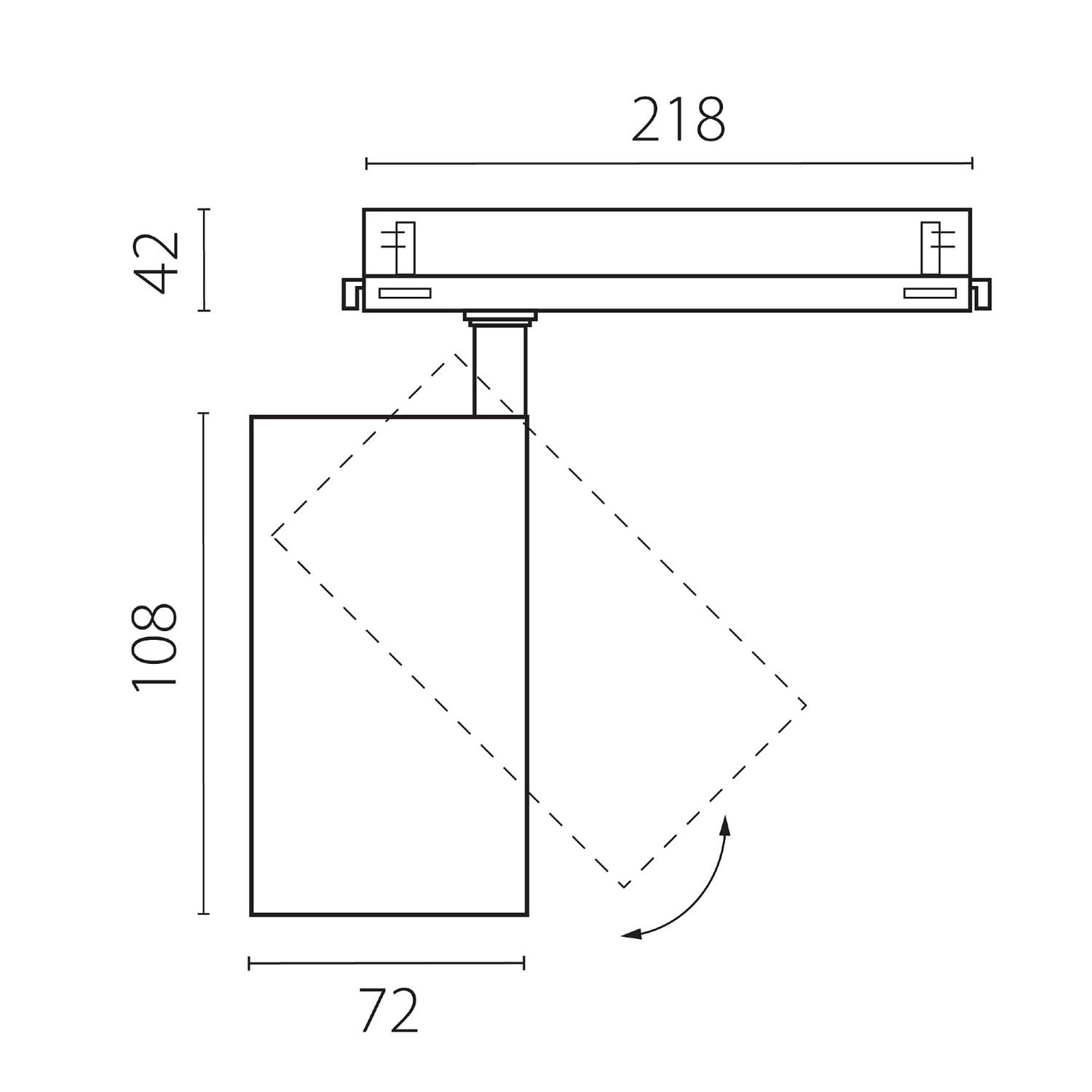 Трековый светильник Lightstar Alta Base A5247DALI