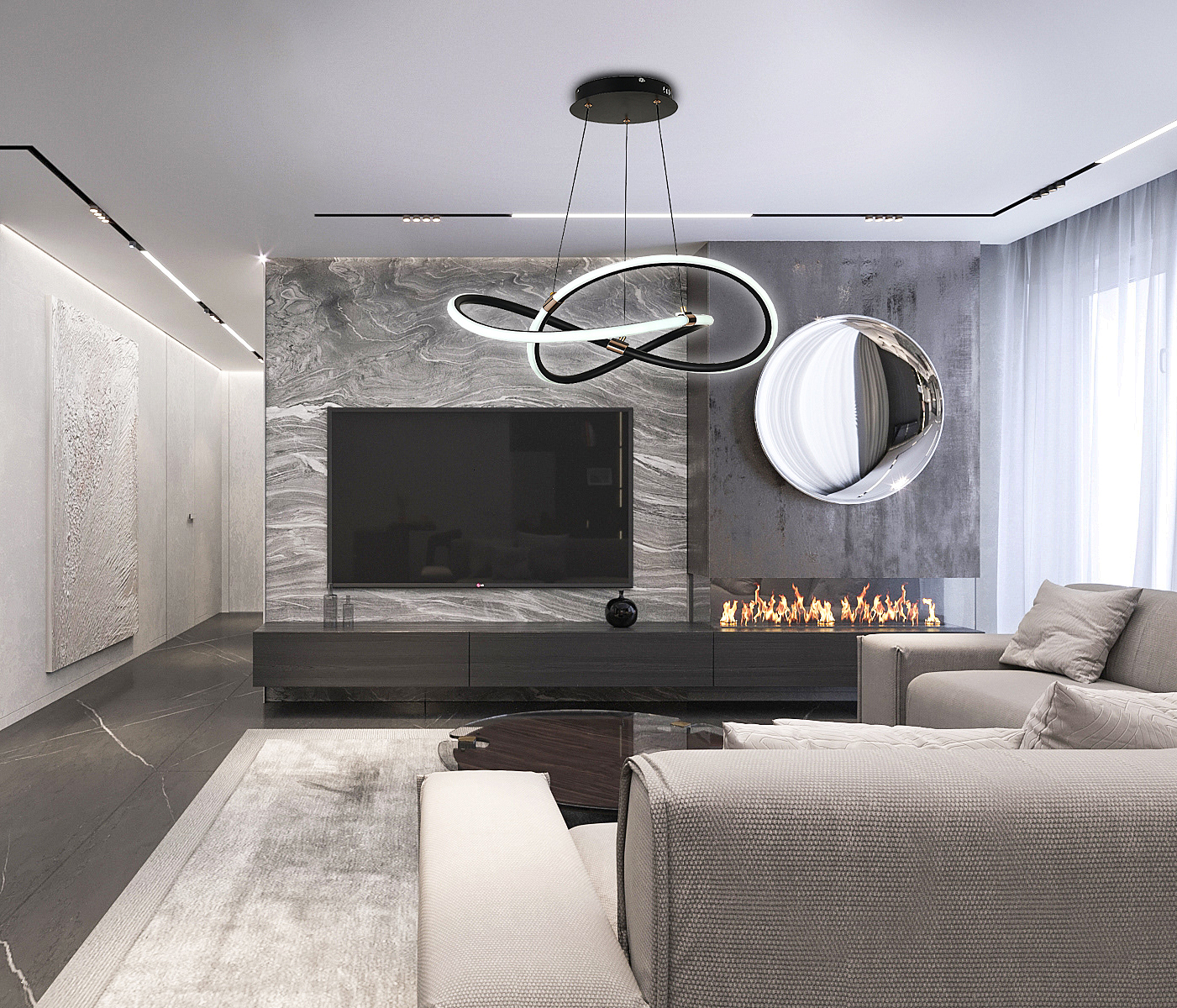 Подвесная люстра Natali Kovaltseva Smart Home LED LAMPS 81290