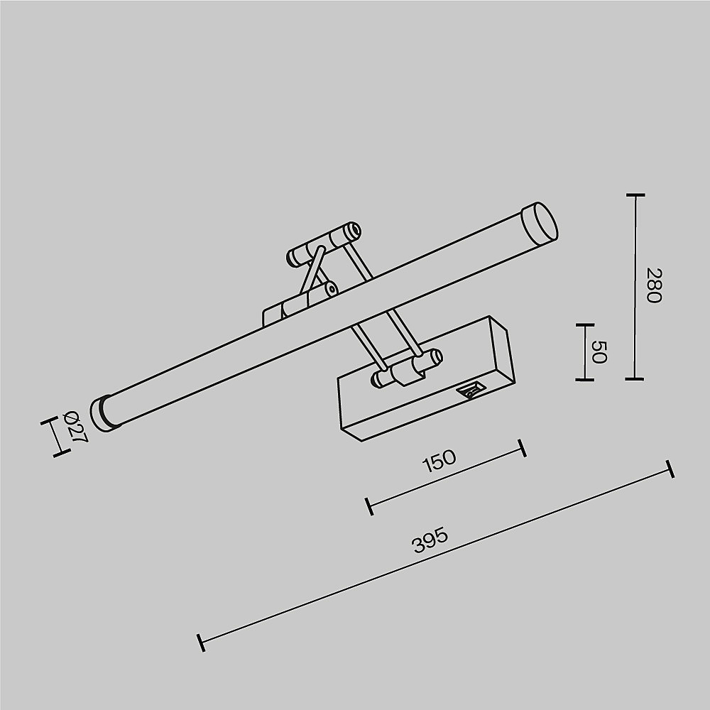 Подсветка зеркал и полок Maytoni Luster MIR268WL-L3B3K Подсветка зеркал и полок Maytoni Luster MIR268WL-L3B3K