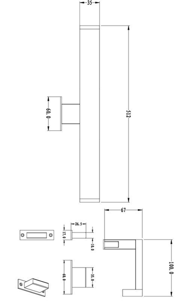 Подсветка зеркал и полок Deko-Light Louise 687133