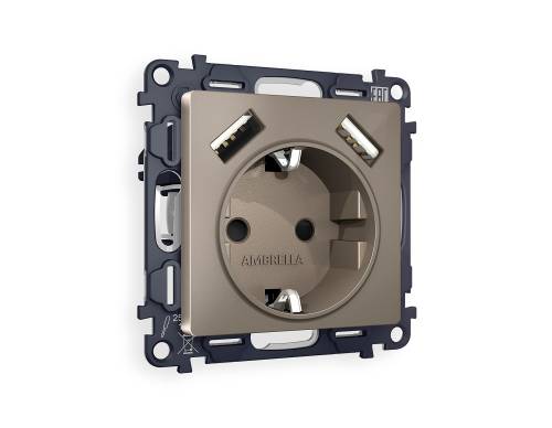 Розетка Ambrella Volt ALFA MA639010
