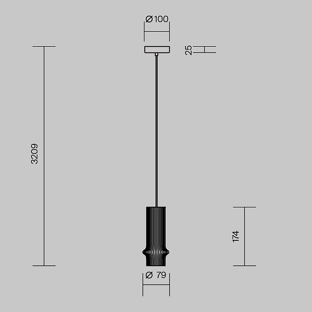 Светильник подвесной Maytoni Pilastro MOD430PL-L5W3K1