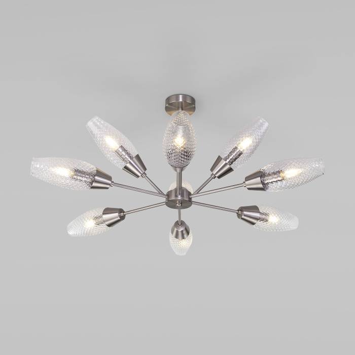 Потолочная люстра Eurosvet Thalia 60140/9 сатин-никель