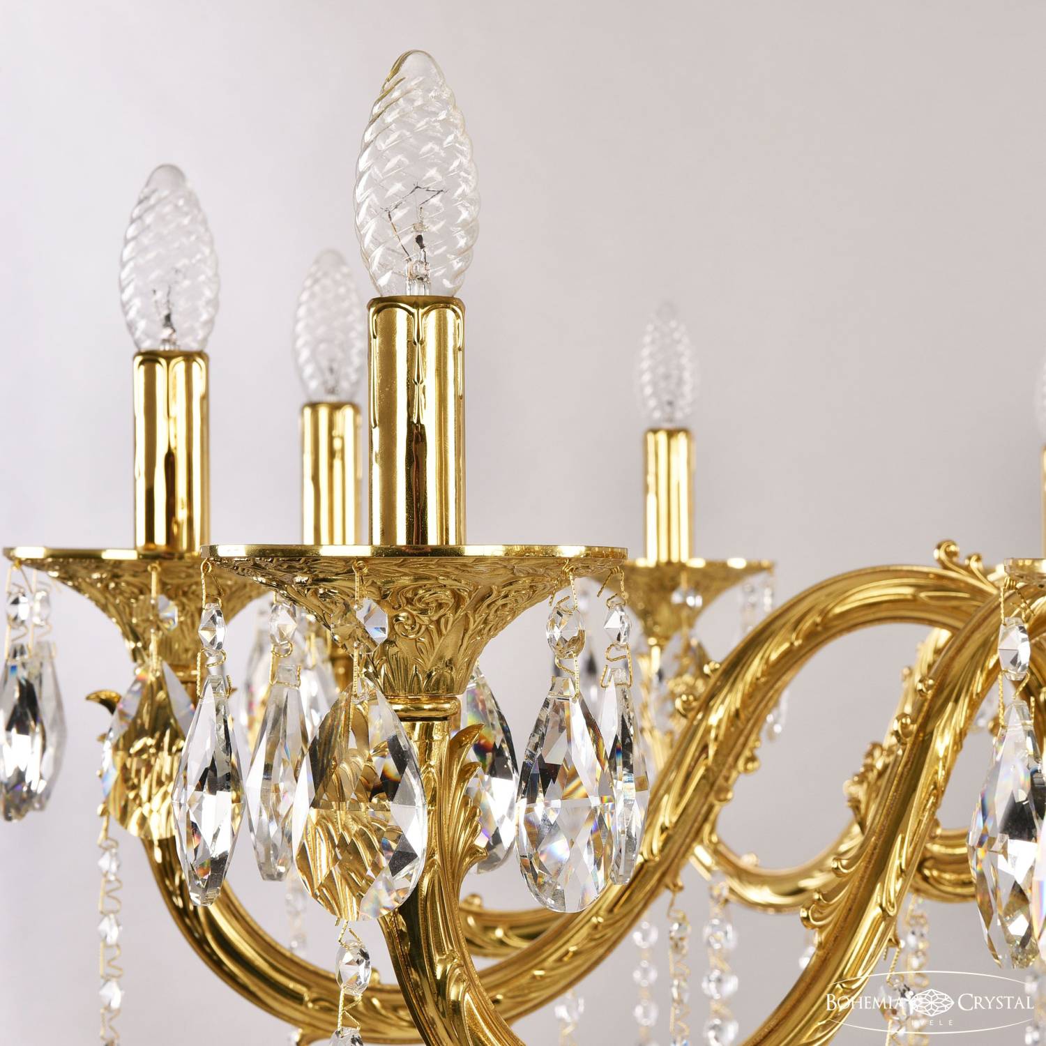 Подвесная хрустальная люстра 7101 Bohemia 71401/12/360 A G FE1S