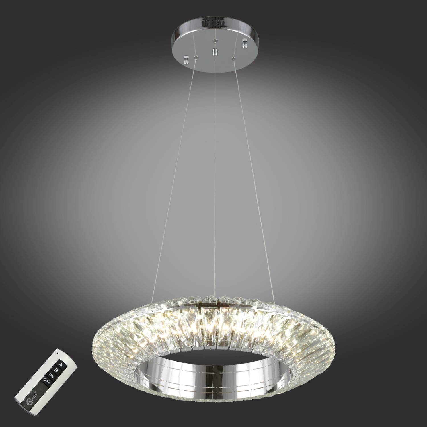 Подвесная люстра с пультом Creto Omnilux OML-03603-44