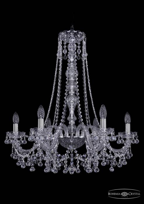 Подвесная хрустальная люстра 1409 Bohemia 1409/6/240/h-75 Ni