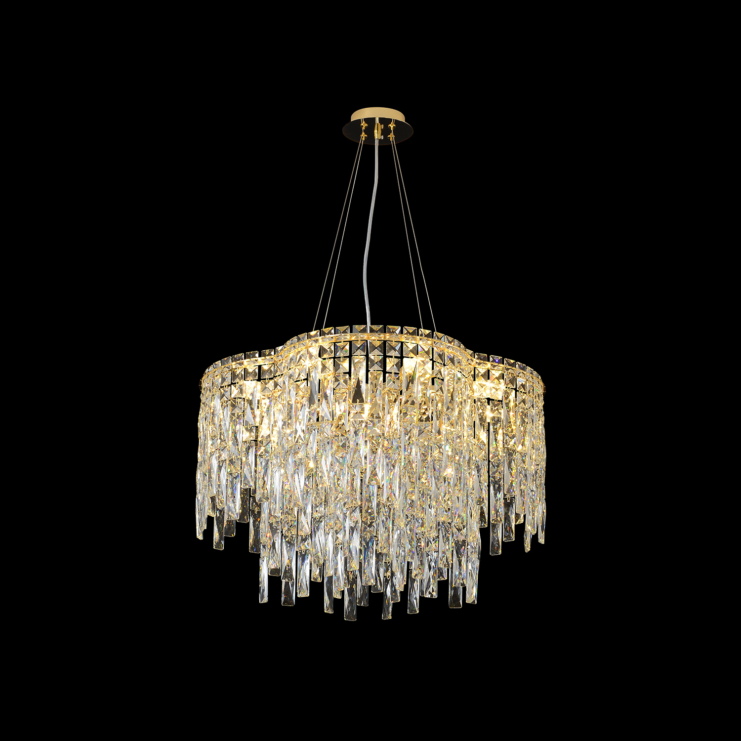 Подвесная люстра Crystal Lux Abril ABRIL SP12 GOLD