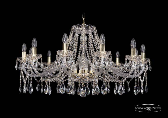 Подвесная хрустальная люстра 1413 Bohemia 1413/12/360 G