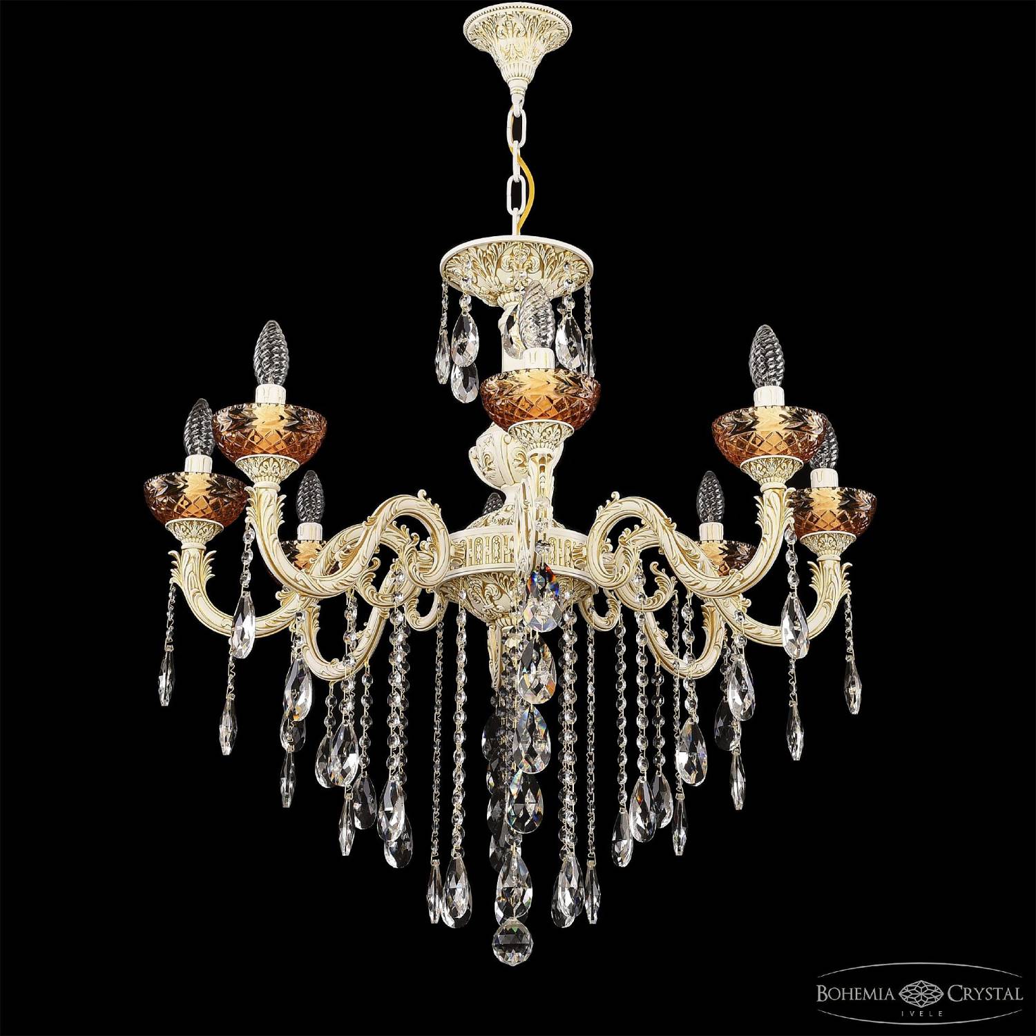 Подвесная люстра Bohemia AL7901 AL79101/8/250 B WMG P Amber/M-1F